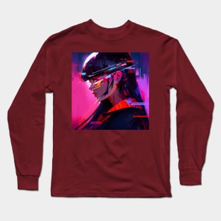 Cyber Girl Get into Web3 Long Sleeve T-Shirt